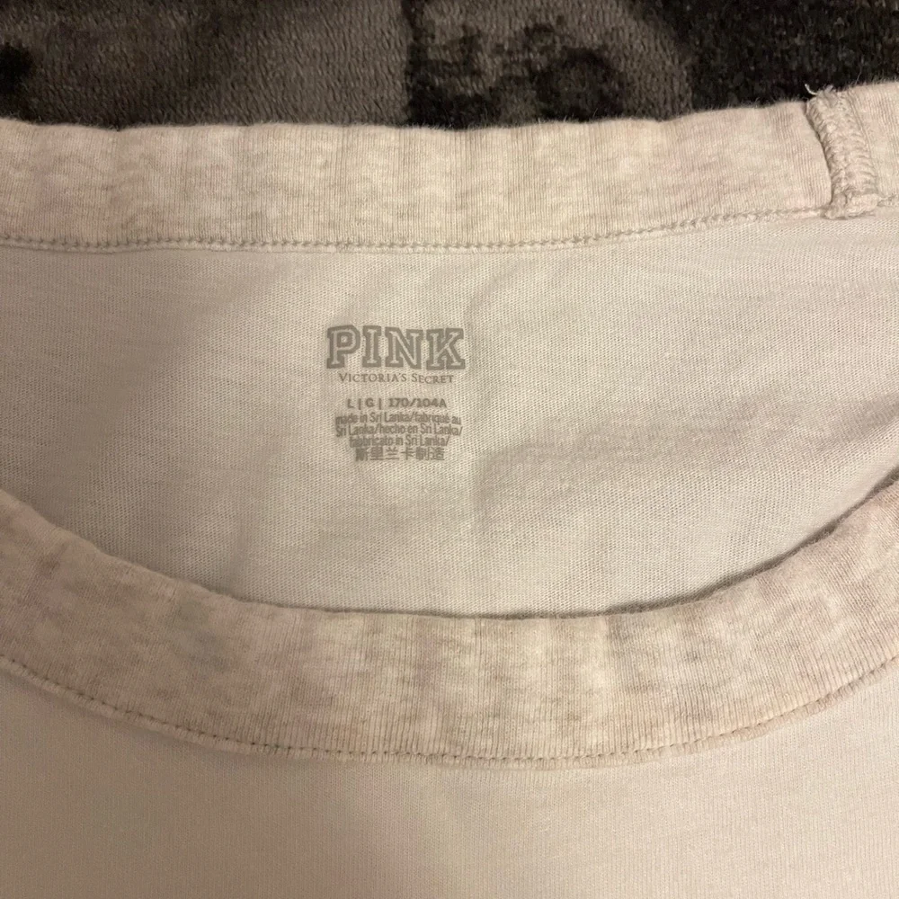 Victoria's Secret White Tee with Rainbow PINK Logo